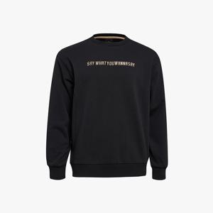 [스파이더] 공용 SWUWS 엠브로이더리 레터링 로고 맨투맨 SPIPCNRL341UBLK