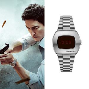 [해밀턴]H52414130 아메리칸 클래식 해밀턴 PSR 디지털 쿼츠 실버 메탈 남성 시계