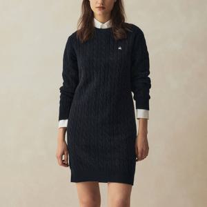 [브룩스브라더스] [여성] 울 케이블 원피스 (네이비) (BBDZWB0002QEF)