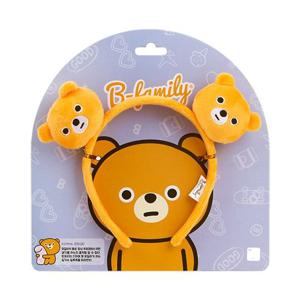 B패밀리 헤어밴드 아기곰 머리띠 인형 악세사리