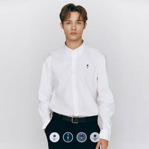 지오다노 045043 남성 봄 클래식맨 레귤러 핏 옥스포드 긴팔 셔츠 01045043