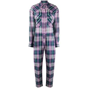 25 FW 이사벨 이자벨 마랑 에뚜왈 체크 프린트 버튼 업 점프수트 CB032622P026E TP432202571