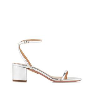 25 FW 아쿠아주라 올리 메탈릭 가죽 샌들 50mm OLEMIDS1SPECCC TP432053555