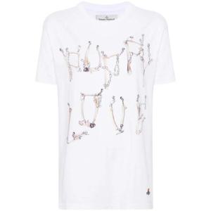 25 FW 비비안웨스트우드 본즈 n 체인 코튼 티셔츠 3G01001QJ001M TP432463047