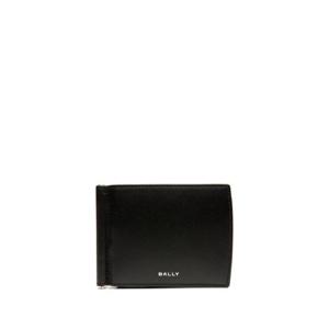 25 FW 발리 로고 프린트 가죽 2단 지갑 MLW04ZVT498 TP432098884