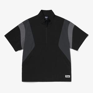 [휠라(프리미엄)]휠라 경량 스트레치 반팔 아노락 FS2JKG2106X_BLK