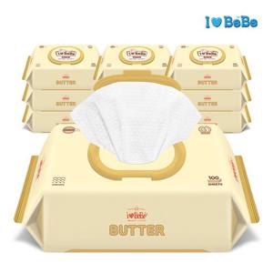 [아이러브베베]버터 52g엠보 100매 10팩 캡형 아기물티슈