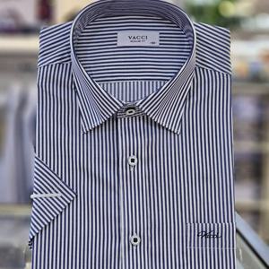 [바찌]반팔 런던 스트라이프 일반핏 셔츠  VD1O2PR621