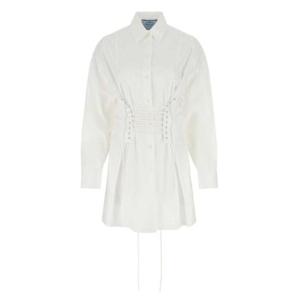 프라다 레이스업 긴팔 셔츠 드레스 P3H11S2211XV2 F0009 TP944660811