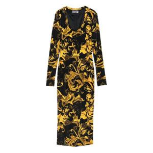 25 FW 베르사체진스꾸뛰르 바로코 프린트 미디 드레스 79HAO920JS500 TP439987353