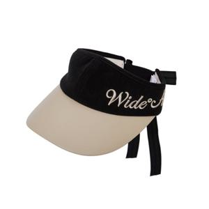 [와이드앵글]여성 CO 빅 로고 배색 바이저 WWU25C02Z1