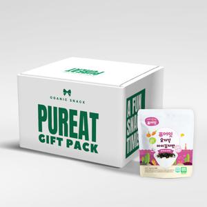 [선물세트] 퓨어잇 오가닉 아이김자반 7팩세트 선물용 간식박스
