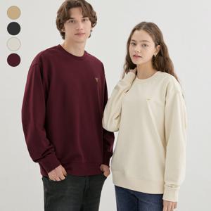 [게스(진)]남여공용 세미오버핏 미니 삼각 맨투맨 MP3K9440