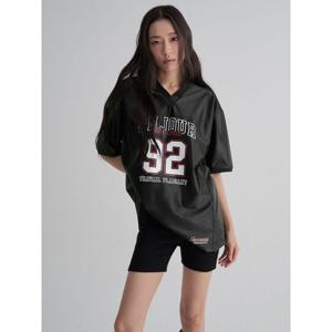 (125842MQD5) [에잇세컨즈] 루즈핏 넘버링 티셔츠   블랙