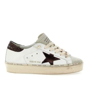 골든구스 하이 스타 스웨이드 토 메탈릭 스타 스니커즈 GWF0011