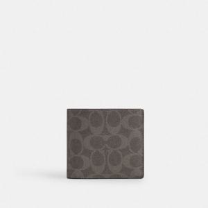 코치 코인 월렛 시그니처 캠버스 CY406-GY/CQ