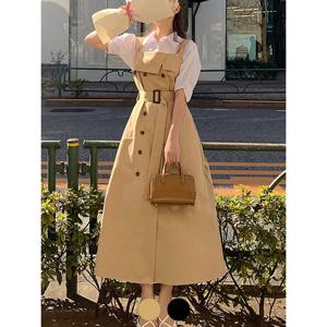 [예쎄][예쎄] 트렌치 레이어드 민소매 원피스 (S4FOP003A)