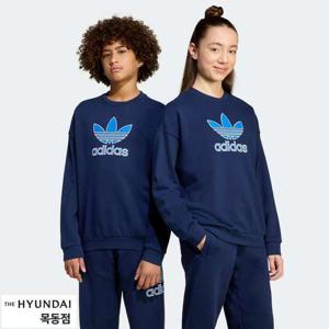 아디다스키즈 JV8572 트레포일 크루넥 스웨트 티셔츠 주니어 로고 맨투맨 (130-160) HMDK