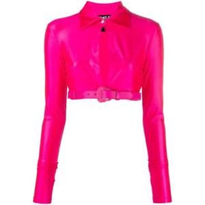 25 FW 베르사체진스꾸뛰르 바로크 버클 크롭 셔츠 74HAH214J0062 TP441859748