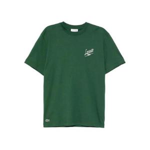 25 FW 라코스테 로고 프린트 코튼 티셔츠 TH594800132 TP441781944