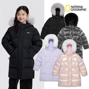 내셔널지오그래픽키즈 롱패딩 K254GDW020 여아 셀레네 덕다운 점퍼 고학년 글로시 초등 딜
