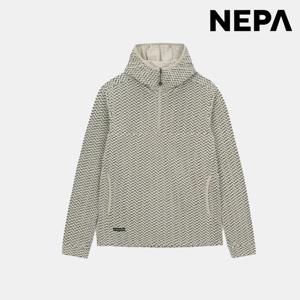 네파 [택가 129,000원]공용 패스파인더 패턴 플리스 하프 집업 긴팔 후드 티셔츠 7KF6003