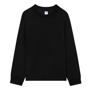 [지이크][F/W시즌] 립 래글런 스웨트셔츠 블랙 (PFIBH8005)