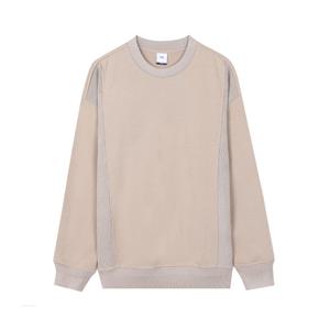 [지이크][F/W시즌] 립니트 트리밍 스웨트셔츠 베이지 (PFIBH8002)