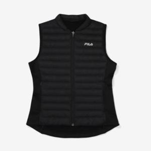 휠라 우븐하이브리드 다운 경량패딩 베스트 FS2DVF4251F_BLK