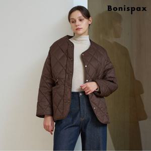 [보니스팍스]투웨이 논카라 퀄팅 패딩 점퍼 (XP4JJ003L0)