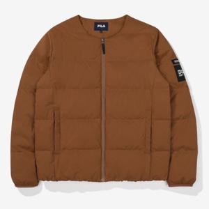 [휠라(프리미엄)]남여공용 인터내셔널 라운드넥 경량 튜브 다운 FS2DJF4134X BRN