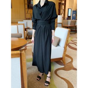 [예쎄](예쎄) 벨티드 셔츠 롱 원피스(S5WOP005A)