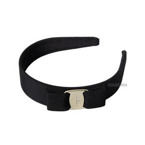 [페라가모] SS25 여성 바라 보우 헤어밴드 34 4311 NERO 0572738