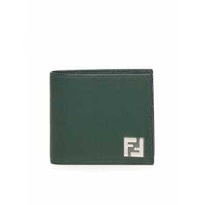 [FENDI] 라프리마 남성 지갑 purses Ff Squared 바이폴드 7M0356AFF2F1TTY 그린 /8