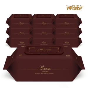 아이러브베베 루쥬 85g 66매 10팩 캡형 아기물티슈