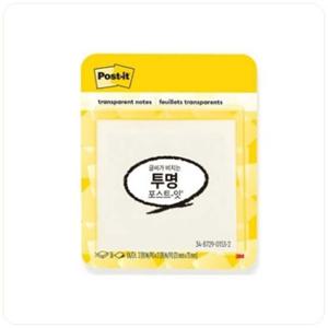 포스트잇 3M 글씨가 비치는 투명노트 73x73mm