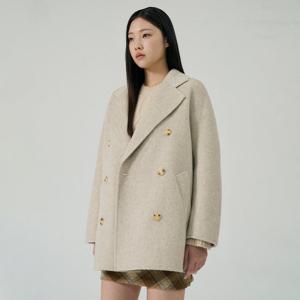 [코인코즈][정가199,000원]울 블랜디드 더블 하프 코트_CD5WH403