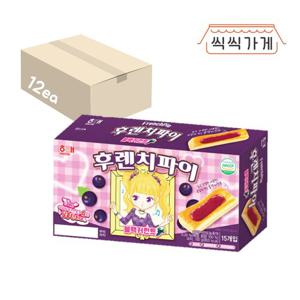 [씩씩가게] 후렌치파이 블랙커런트 192g x 12개 한박스