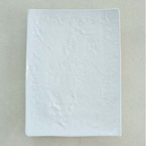 이천도자기 흰여울 돌사각 접시 32.5cm 식기 그릇