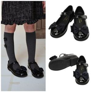 빈[BEEN]HP 여아 블랙 에나멜 리본구두 BA12AF01BK PG