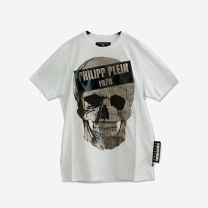 필립플레인 남성 반팔 티셔츠 화이트 MTK3075 PJY002N 01 (J-6)