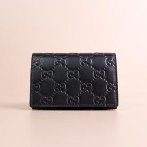 구찌 G시마 엠블럼 플랩 카드지갑 블랙 850176 AAFDV 1000