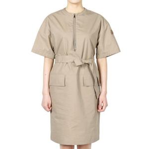 몽클레어 여성 프론트 집업 반팔 원피스(베이지) 2G00019 59866 202