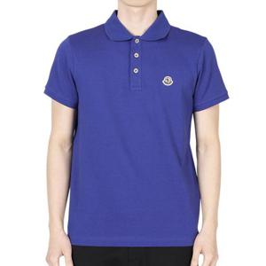 몽클레어 남성 로고 와펜 패치 PK 반팔(마린) 8A00030 84556 767