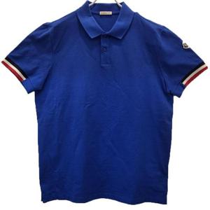 몽클레어 로고패치 삼선 라이닝 카라 반팔 티셔츠 091 8A00023 899PO