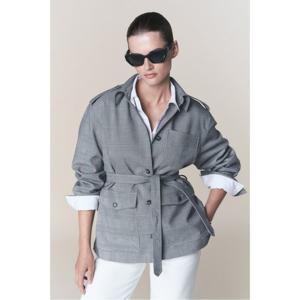 [공식][타미힐피거] 체크 벨티드 블레이저 재킷 (T22E6WJC003WT10OK)