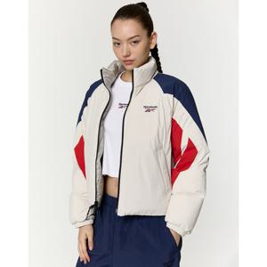 리복 24FW 가격인하벡터 리버시블 크롭 다운 자켓 (W) - 베이지 REJU4FD53I4