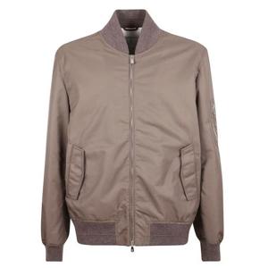 브루넬로 쿠치넬리 테크노 사틴 봄버 자켓 MV4076554 CYA09 Brow