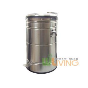 페달형 스텐휴지통(450x720/110리터) 스텐내통없음 WL-1863 스텐 쓰레기통 업소용 페달형쓰레기통 휴지통 재떨이 뱅뱅이 뚜껑