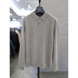 바쏘옴므 세이브존03 바쏘옴므 남자 울  베이지 니트 카라티 WSAQZ4WT83A